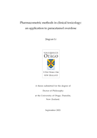 Pharmacometric methods in clinical toxicology: an application to paracetamol overdose