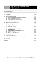 Genetic Testing and Microarray Technologies