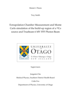 Extrapolation Chamber Measurement and Monte Carlo simulation of the build-up region of a 60Co source and Truebeam 6 MV FFF Photon Beam