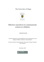 Effective narratives to communicate science to children