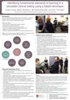 Identifying the fundamental elements of learning in a simulated clinical setting using a Delphi technique.