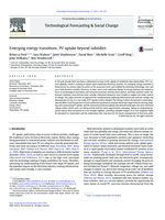Emerging energy transitions: PV uptake beyond subsidies
