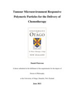 Tumour microenvironment responsive polymeric particles for the delivery of chemotherapy