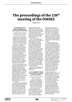 Proceedings of the 238th Otago Medical School Research Society Meeting -  Summer Student Speaker Awards; 10 May 2017