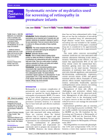 Systematic review of mydriatics used for screening of retinopathy in premature infants