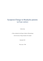 Symptom change in Headache Patients (A case Series)