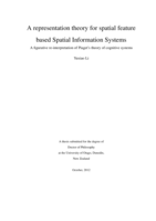 A representation theory for spatial feature based Spatial Information Systems, a figurative re-interpretation of Piaget’s theory of cognitive systems