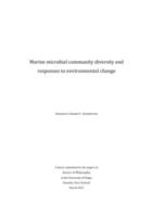 Marine microbial community diversity and responses to environmental change