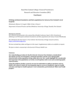 Defining catchment boundaries and their populations for Aotearoa New Zealand's rural hospitals