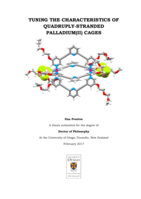 Tuning the characteristics of quadruply-stranded palladium(II) cages