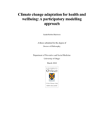 Climate change adaptation for health and wellbeing: A participatory modelling approach