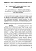 He Piki Raukura: Assessing Ao Māori developmental constructs – Part I: Reliability of novel strengths-based measures among preschool Māori children