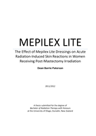 Mepilex Lite:  The Effect of Mepilex Lite Dressings on Acute Radiation-Induced Skin Reactions in Women Receiving Post-Mastectomy Irradiation