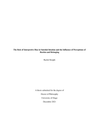 The role of interpretive bias in suicidal ideation and the influence of perceptions of burden and belonging