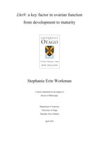 Lhx9: a key factor in ovarian function from development to maturity
