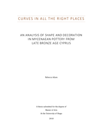 Curves in all the Right Places: An Analysis of Shape and Decoration in Mycenaean Pottery from Late Bronze Age Cyprus