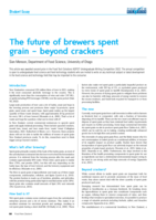 The future of brewers spent grain – beyond crackers