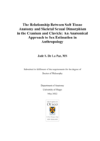 The relationship between soft tissue anatomy and skeletal sexual dimorphism in the cranium and clavicle: An anatomical approach to sex estimation in anthropology