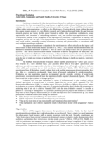 Practitioner Evaluation