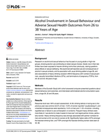 Alcohol involvement in sexual behaviour and adverse sexual health outcomes from 26 to 38 years of age