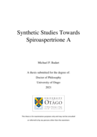 Synthetic studies towards spiroaspertrione A