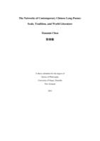 The networks of contemporary Chinese long poems: Scale, tradition, and world literature