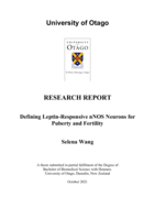Defining Leptin-Responsive nNOS Neurons for Puberty and Fertility
