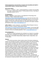 Critical perspectives on the diversity of research into sexualities and health in Aotearoa/New Zealand: Thinking outside the boxes