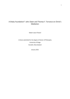 A shaky foundation? John Owen and Thomas F. Torrance on Christ's mediation