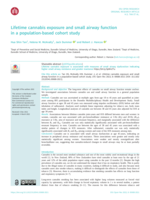 Lifetime Cannabis Exposure And Small Airway Function In A Population-Based Cohort Study