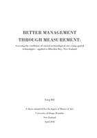Better management through measurement: Assessing the conditions of coastal archaeological sites using spatial technologies—applied to Blueskin Bay, New Zealand