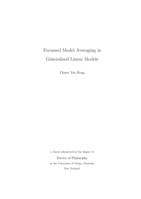 Focussed Model Averaging in Generalised Linear Models