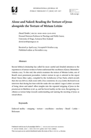 Alone and Naked: Reading the Torture of Jesus alongside the Torture of Miriam Leitão