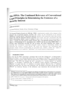The PPSA: The Continued Relevance of Conventional Legal Principles in Determining the Existence of a Security Interest