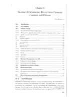 Global Atmospheric Pollution: Climate Change and Ozone
