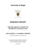 The Metabolic Activity of Superovulated Oocytes