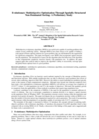 Evolutionary multiobjective optimisation through spatially-structured non-dominated sorting: a preliminary study