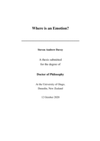 Where is an emotion?