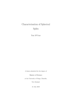 Characterisation of Spherical Splits