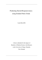 Predicting Steroid Responsiveness using Exhaled Nitric Oxide