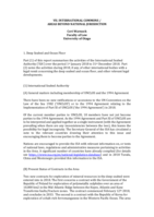 VII International Commons / Areas beyond national jurisdiction - 1. Deep Seabed and Ocean Floor