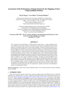 Assessment of the performance of image fusion for the mapping of snow