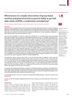 Effectiveness of a complex intervention of group-based nutrition and physical activity to prevent frailty in pre-frail older adults (SUPER): a randomised controlled trial