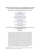Spatial analysis of home range, core area and habitat selection of red deer (Cervus elaphus) on an extensively managed high-country station