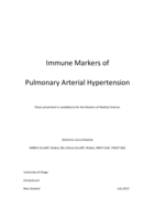 Immune Markers of Pulmonary Arterial Hypertension