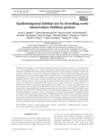 Spatiotemporal habitat use by breeding sooty shearwaters Puffinus griseus