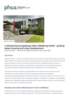 A Whakawhanaungatanga Māori Wellbeing Model – guiding better housing and urban development