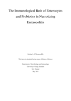 The Immunological Role of Enterocytes and Probiotics in Necrotizing Enterocolitis
