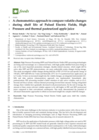 A chemometrics approach to compare volatile changes during shelf life of Pulsed Electric Fields, High Pressure and thermal pasteurized apple juice