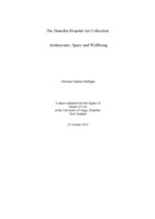 The Dunedin Hospital Art Collection: Architecture, Space and Wellbeing